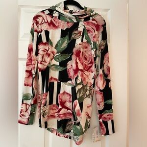 Lularoe xs floral hoodie Amber. New never worn